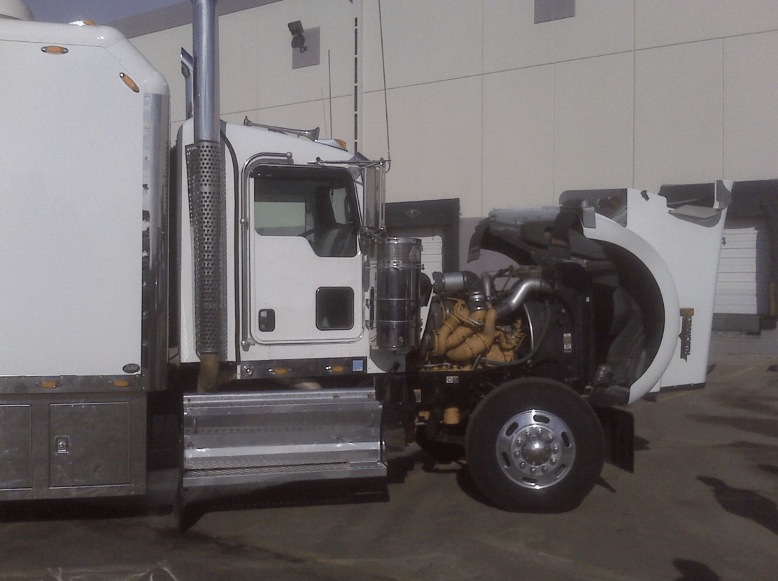 this image shows mobile truck engine repair in Frisco, TX