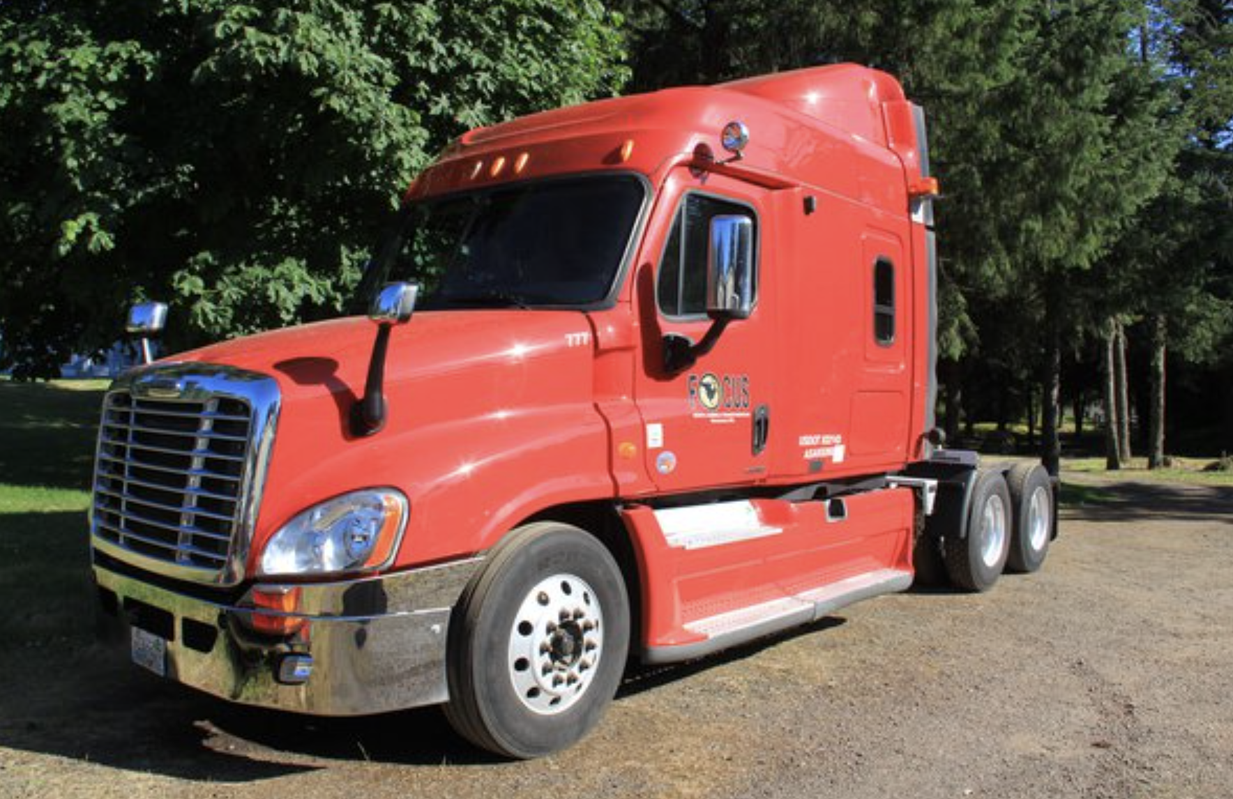 this image shows semi truck repair in Frisco, TX