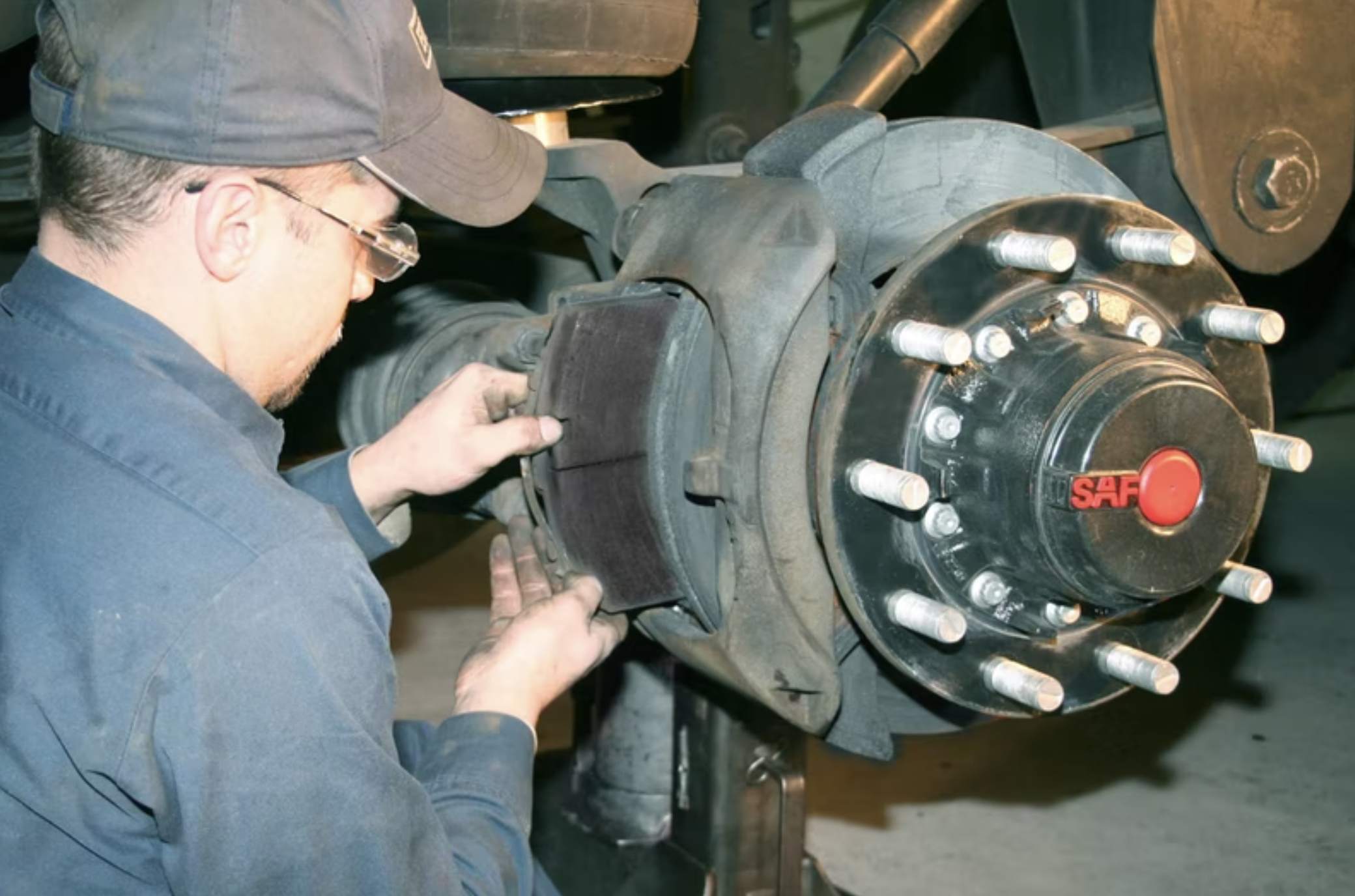 this image shows truck brake service in Frisco, TX